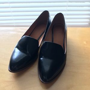 Madewell Black Patent Loafers